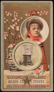 Trade card, Golden Star Oil Stoves, Myers, Osborn & Company, Cleveland, Ohio