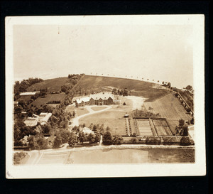Aerial view of Riegel Point, Fairfield, Conn., undated
