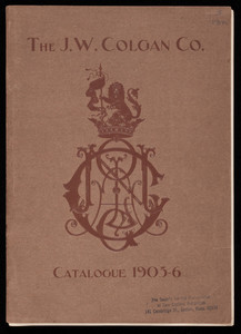 J.W. Colgan Co. catalogue 1905-6, manufacturers of harness ornaments, saddlery hardware, Sudbury Building, Sudbury Street, Boston, Mass.