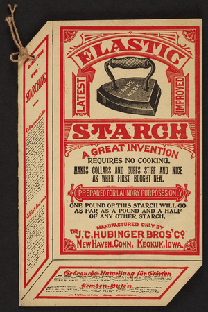 Hints for the laundry and other useful information, presented by J.C. Hubinger Bros. Co., New Haven, Connecticut and Keokuk, Iowa, undated