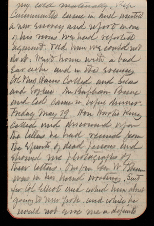 Thomas Lincoln Casey Notebook, May 1893-August 1893, 12, my cold materially. Rep