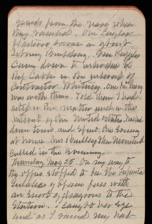 Thomas Lincoln Casey Notebook, May 1893-August 1893, 17, [illegible] from the navy when