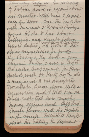 Thomas Lincoln Casey Notebook, November 1894-March 1895, 118, Thursday Feby 14