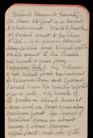 Thomas Lincoln Casey Notebook, November 1893-February 1894, 93, Col Burr stopped in a moment