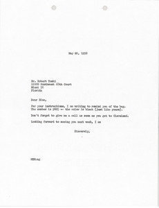 Letter from Mark H. McCormack to Bob Toski