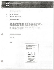 Memorandum from Mark H. McCormack to H. K. Stanner