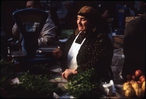 Women selling greens and produce