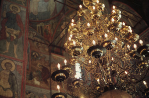 Chandelier within the Dormition Cathedral