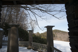 Columned terrace at Naulakha, Rudyard Kipling's home from 1893-1896