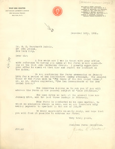 Letter from Unitarian Laymen's League to W. E. B. Du Bois