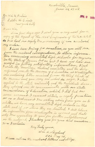 Letter from William A. Shepherd to W. E. B. Du Bois