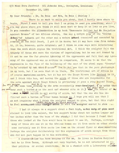 Letter from Anna Melissa Graves to W. E. B. and Shirley Du Bois