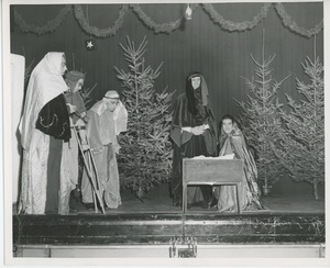 Performers in Christmas pageant