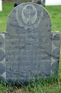 North Cemetery (Portsmouth, N.H.) gravestone: Tombs, Andrew