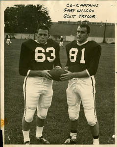 Co-Captains Gary Wilcox and Scott Taylor, 1965 Football