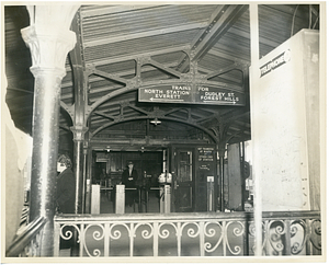 Northampton Station, entrance area from exit stairway