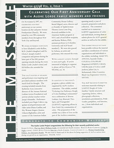 The Missive, Vol. 2 Issue 1 (Winter 1997/1998)