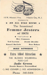 The Sensational Femme Jesters of 1971