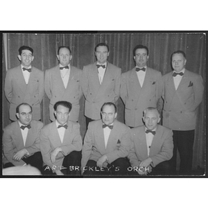 Group of men involved with Art Brickley's Orchestra posing together