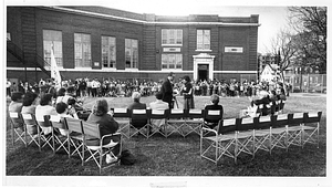 Playground dedication ceremonies at the Edwards School, Beverly, Mass.