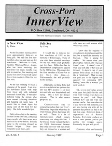 Cross-Port InnerView, Vol. 8 No. 1 (January, 1992)