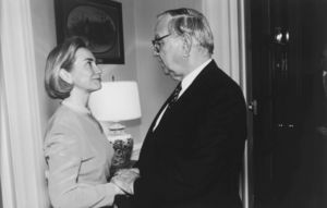 John Joseph Moakley and First Lady Hillary Rodham Clinton, 28 July 1994