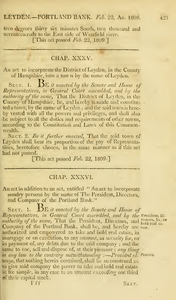 1808 Chap. 0035. An Act To Incorporate The District Of Leyden, In The County Of Hampshire, Into A Town By The Name Of Leyden.