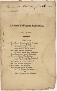 Pamphlet of information regarding the Amherst Collegiate Institution, 1824 May 31