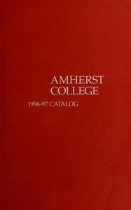 Amherst College Catalog 1996/1997