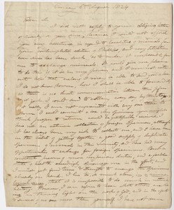 Edward Hitchcock letter to John Griscom, 1824 August 6