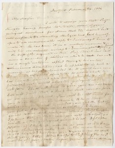 Benjamin Silliman letter to Edward Hitchcock, 1836 February 24