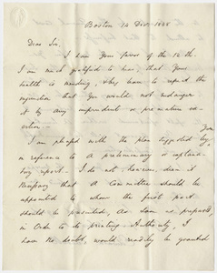 Governor Edward Everett letter to Edward Hitchcock, 1838 December 14