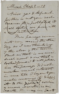 Edward Hitchcock sermon notes, 1857 November 15