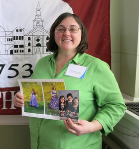 Denise Farmosa at the Spencer Mass. Memories Road Show