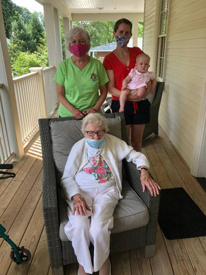 Virginia Ruane with four generations