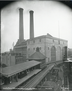 Lincoln Power Station and Battery Street elevated station