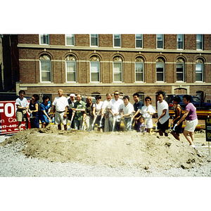 Groundbreaking ceremony for Parcel C construction project