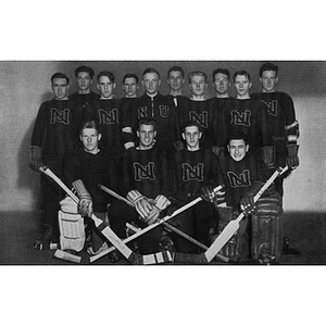1931 varsity hockey team photo