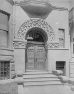 Exterior view of entryway, 348 Beacon St., Boston, Mass., undated
