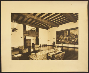 Interior view of Eleanora R. Sears's Garage house, sitting room, 5 Byron St., Boston, Mass., ca. 1941
