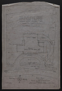 Plot Plan, House for Mrs. Talbot Chase, Brookline, Mass., Oct. 7, 1929