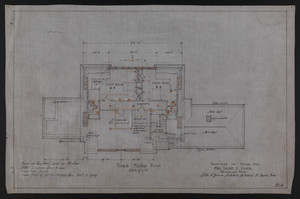 Third Floor Plan, Drawings of House for Mrs. Talbot C. Chase, Brookline, Mass., Oct. 7, 1929