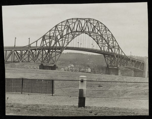 A view of the Sagamore Bridge three years after its completion