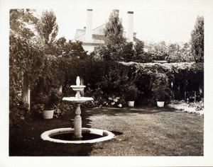View of Hamilton House garden looking west, South Berwick, Maine, 1914