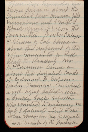 Thomas Lincoln Casey Notebook, November 1893-February 1894, 92, New Haven came in about the