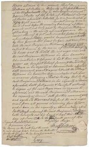 Bill of sale signed by Benjamin Dolbeare as administrator of the estate of Nathaniel Loring to Benjamin Williams regarding Boston (a slave), 1 June 1774