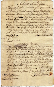 Receipt from Gershom Wilmarth to Moses Brown for purchase of Caesar