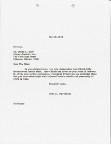 Letter from Mark H. McCormack to James E. Riley