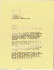 Letter from Mark H. McCormack to John Tucker