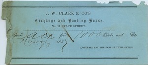 J. W. Clark and Co. to Joseph Lyman